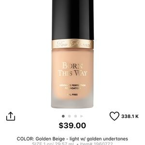 Too Faced foundation
